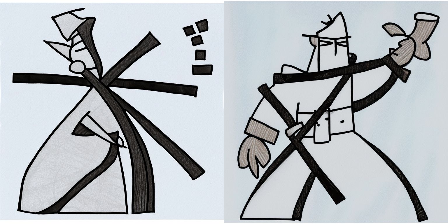 prompt: “a drawing in the style of <samurai-jack>”