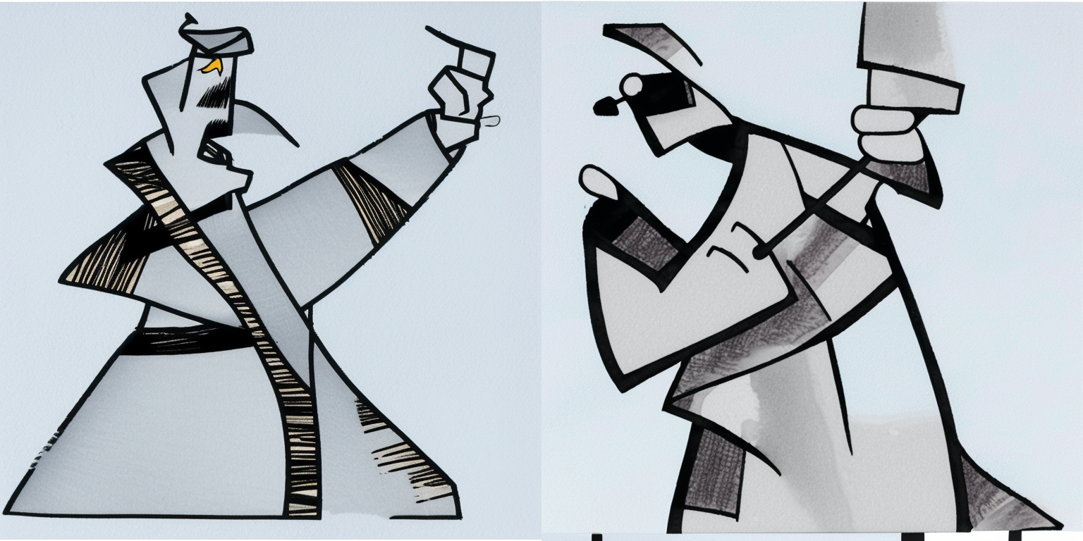prompt: “a person in the style of <samurai-jack>”