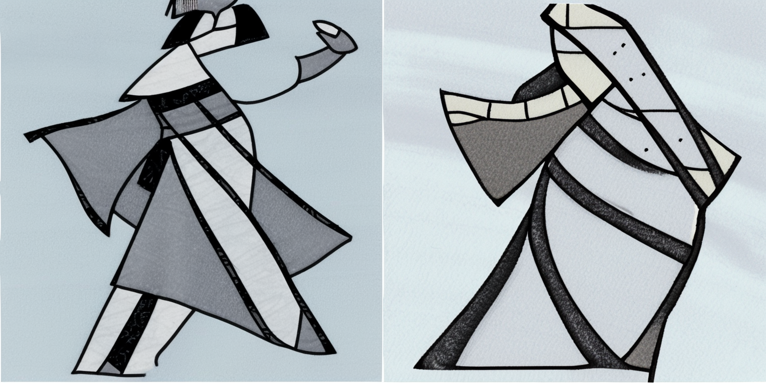 prompt: “a woman in the style of <samurai-jack>”