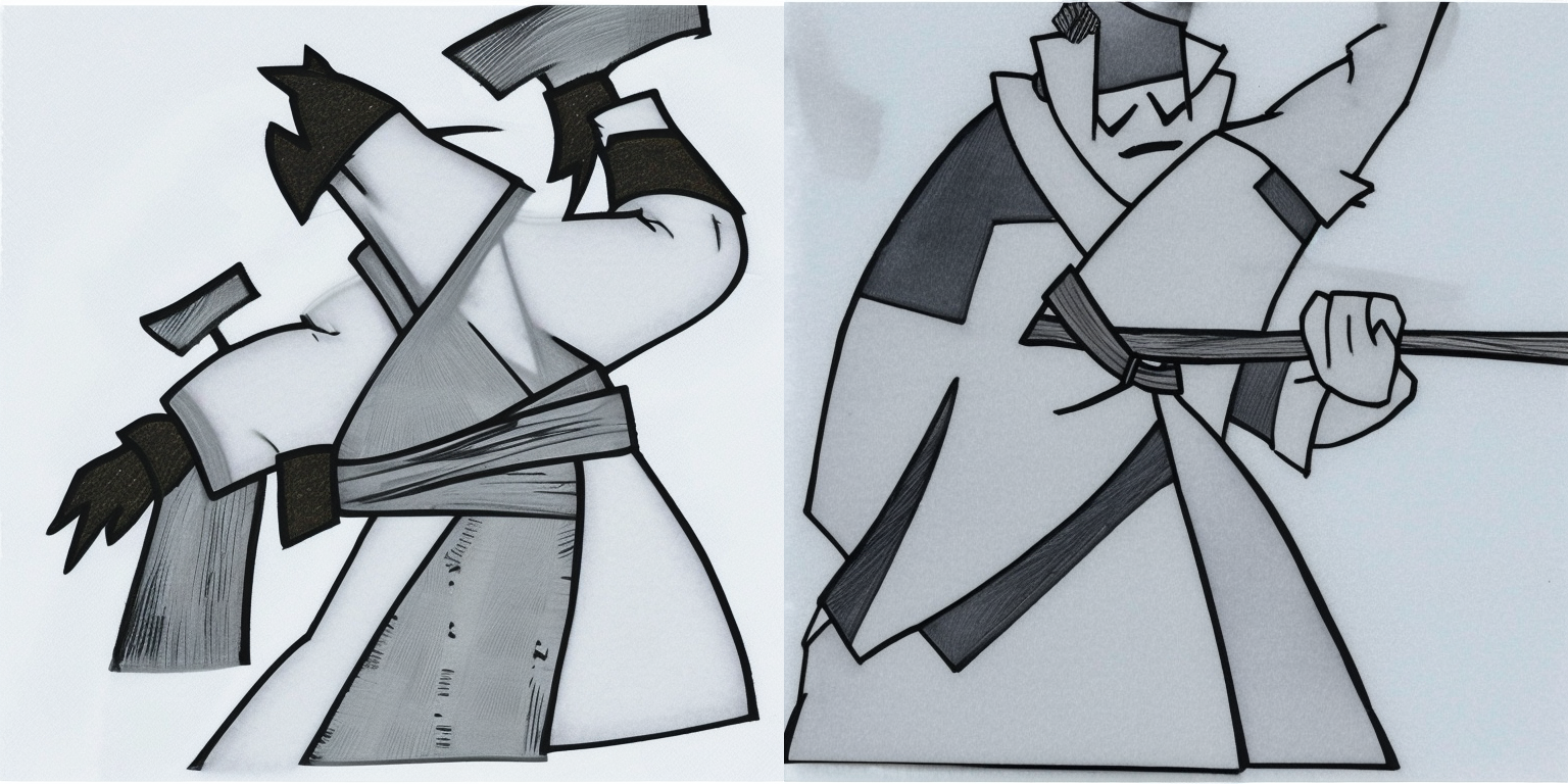 prompt: “in the style of <samurai-jack>”