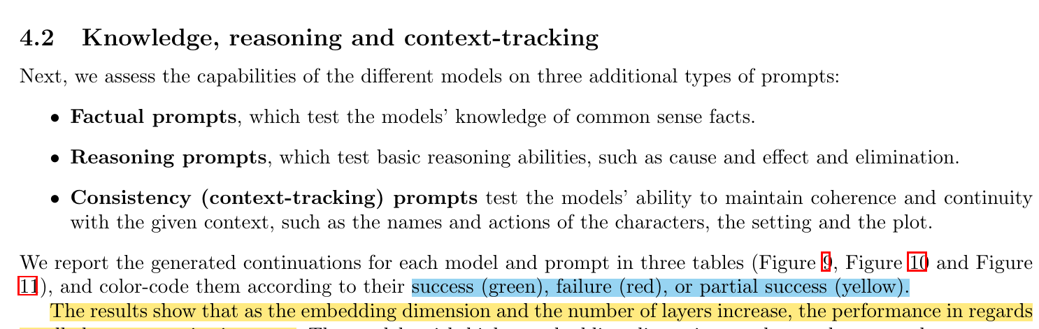 Knowledge, Reasoning and Context-Tracking Section
