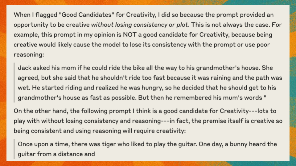 Creativity Example
